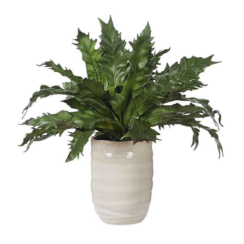 Uttermost 60229 Verdure Fern In Glazed Pot