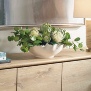 Uttermost 60256 Protea Blooms White Bowl Centerpiece