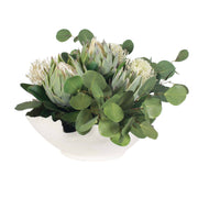 Uttermost 60256 Protea Blooms White Bowl Centerpiece