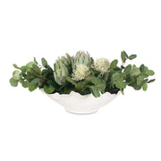 Uttermost 60256 Protea Blooms White Bowl Centerpiece