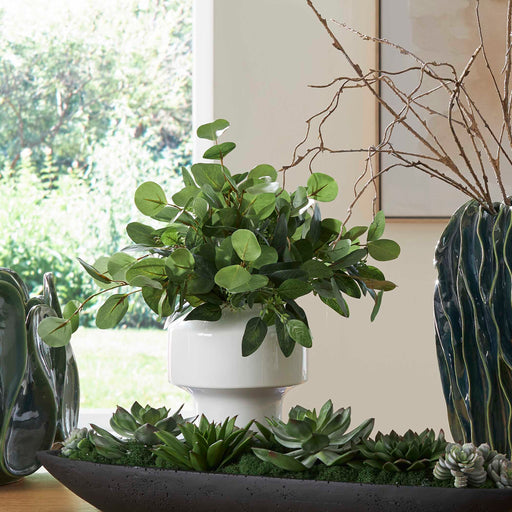 Uttermost 60257 Essence Eucalyptus Accent & Vase