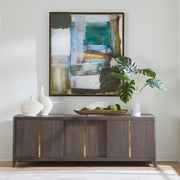 Uttermost 60258 Muse Monstera White Vase Centerpiece