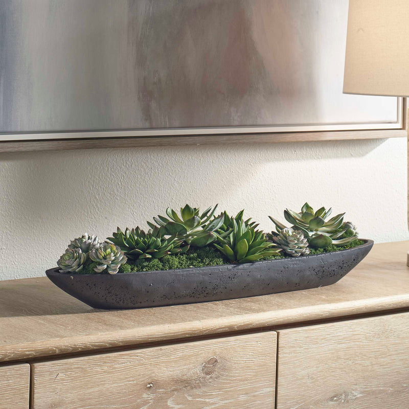 Uttermost 60260 Verde Succulent Centerpiece In Bowl