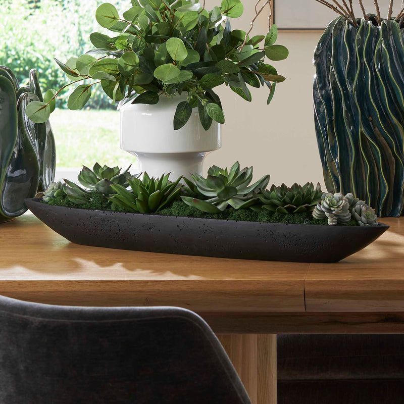 Uttermost 60260 Verde Succulent Centerpiece In Bowl