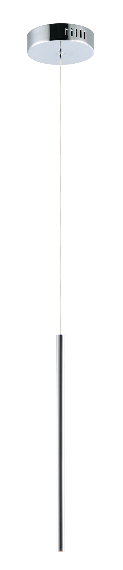ET2 E10002-PC Flute 1 Light LED Pendant | Polished Chrome