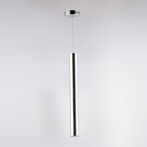 ET2 E10011-PC Flute 1 Light LED Pendant | Polished Chrome