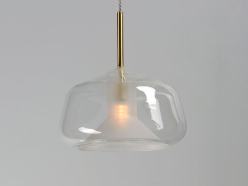 ET2 E10042-18SBR Deuce 1 Light LED Pendant | Satin Brass