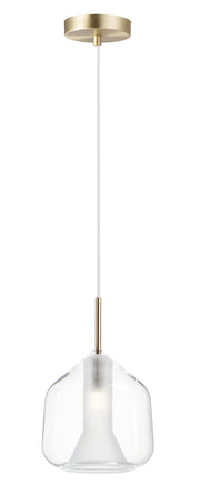 ET2 E10044-18SBR Deuce 1 Light LED Pendant | Satin Brass