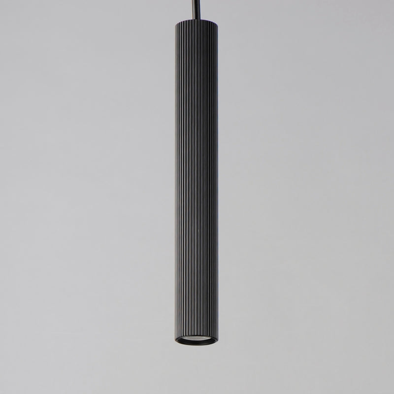 ET2 E11012-BK Reeds 1 Light LED Pendant Stem Hung | Black