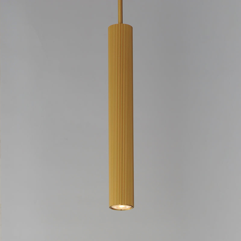 ET2 E11012-GLD Reeds 1 Light LED Pendant Stem Hung | Gold