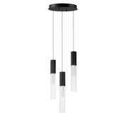 ET2 E11013-144BK Reeds 3 Light LED Pendant | Black