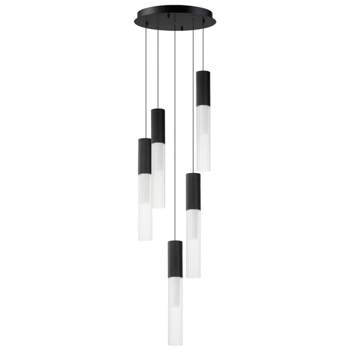 ET2 E11015-144BK Reeds 5 Light LED Pendant | Black