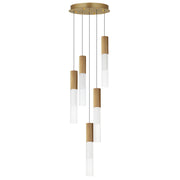 ET2 E11015-144GLD Reeds 5 Light LED Pendant | Gold