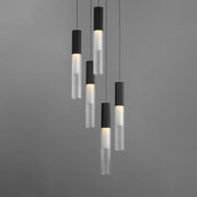 ET2 E11015-144BK Reeds 5 Light LED Pendant | Black