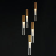 ET2 E11015-144GLD Reeds 5 Light LED Pendant | Gold