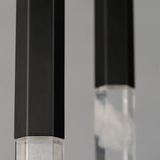 ET2 E11023-95BK Diaphane LED 3 Light Pendant | Black