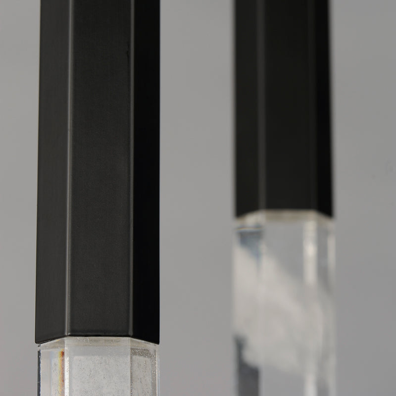 ET2 E11023-95BK Diaphane LED 3 Light Pendant | Black