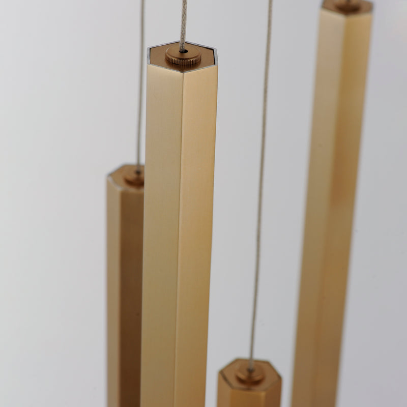 ET2 E11029-95GLD Diaphane LED 9 Light Pendant | Gold