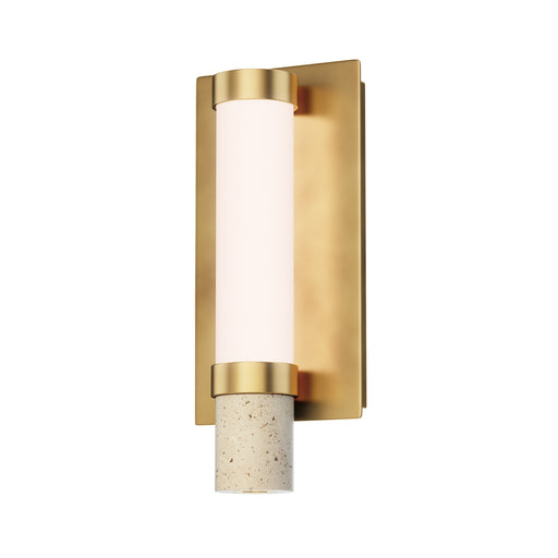 ET2 E11050-01TVGLD Travertine 1 Light LED Wall Sconce | Travertine / Gold
