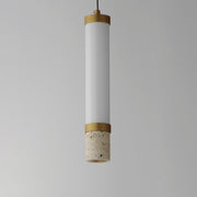 ET2 E11051-01TVGLD Travertine 1 Light LED Pendant | Travertine / Gold