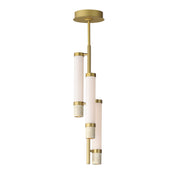 ET2 E11053-01TVGLD Travertine 3 Light LED Pendant | Travertine / Gold