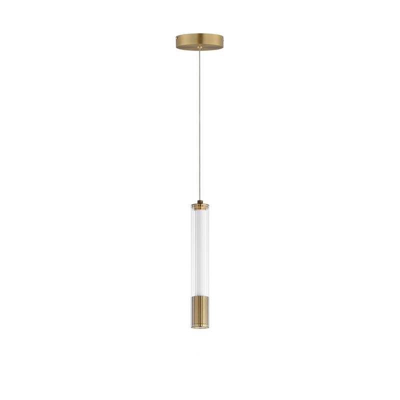 ET2 E11061-144NAB Cortex 10" LED Pendant | Natural Aged Brass