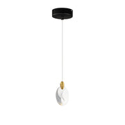 ET2 E11071-122BKPG Pebble 1 Light LED Pendant | Black / Polished Gold