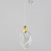 ET2 E11073-122BKPG Pebble 3 Light LED Pendant | Black / Polished Gold