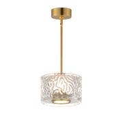 ET2 E11081-124NAB Elysian 1 Light LED Pendant | Natural Aged Brass