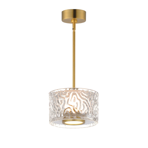ET2 E11081-124NAB Elysian 1 Light LED Pendant | Natural Aged Brass