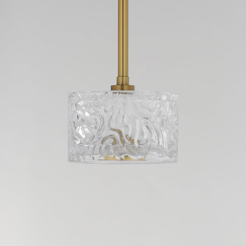 ET2 E11081-124NAB Elysian 1 Light LED Pendant | Natural Aged Brass