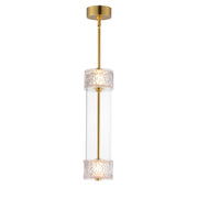 ET2 E11082-124NAB Elysian 2 Light LED Pendant | Natural Aged Brass