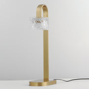 ET2 E11087-124NAB Elysian 1 Light LED Table Lamp | Natural Aged Brass