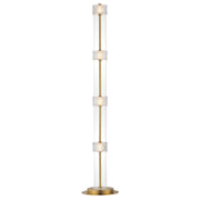 ET2 E11088-124NAB Elysian 4 Light LED Floor Lamp | Natural Aged Brass