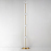 ET2 E11088-124NAB Elysian 4 Light LED Floor Lamp | Natural Aged Brass