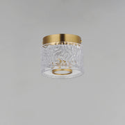 ET2 E11089-124NAB Elysian 1 Light LED Flush Mount | Natural Aged Brass