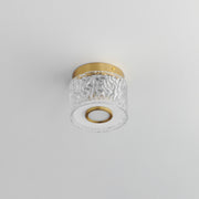 ET2 E11089-124NAB Elysian 1 Light LED Flush Mount | Natural Aged Brass
