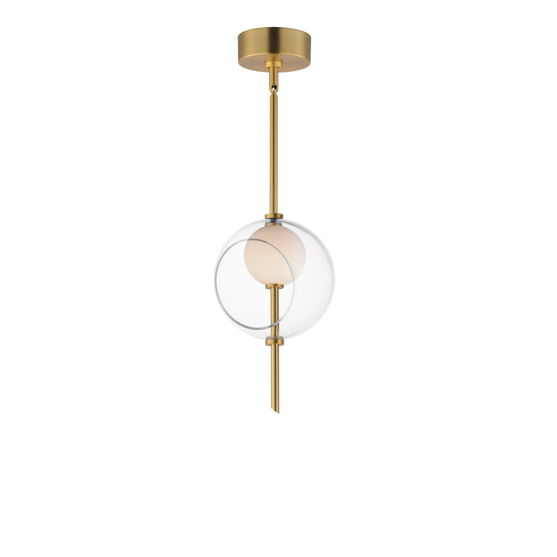 ET2 E11091-10NAB Martini 8" LED Pendant | Natural Aged Brass