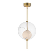 ET2 E11092-10NAB Martini 12" LED Pendant | Natural Aged Brass