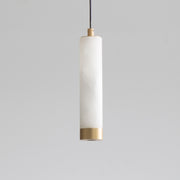 ET2 E11202-WAGLD Aragon 9" LED Pendant | White Alabaster / Gold