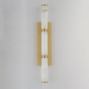 ET2 E11203-WAGLD Aragon 26" Bath Vanity | White Alabaster / Gold