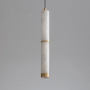 ET2 E11204-WAGLD Aragon 17" LED Pendant | White Alabaster / Gold