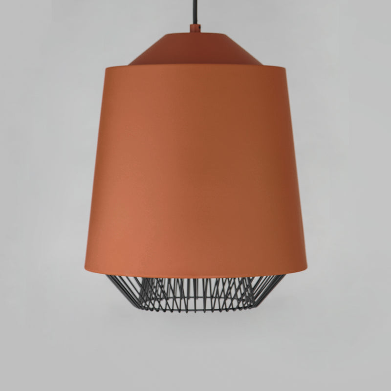 ET2 E11392-BRKBK Phoenix 16" LED Pendant | Brick/Black