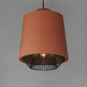 ET2 E11392-BRKBK Phoenix 16" LED Pendant | Brick/Black