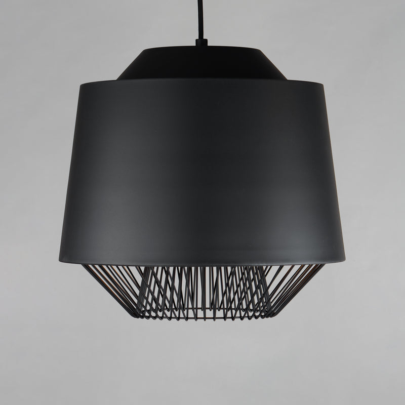ET2 E11394-BKGLD Phoenix 18.5" LED Pendant | Black / Gold