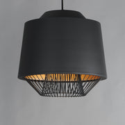 ET2 E11394-BKGLD Phoenix 18.5" LED Pendant | Black / Gold