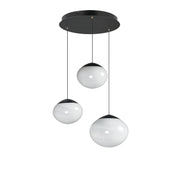 ET2 E11523-113BK Nimbus LED 3 Light Pendant | Black