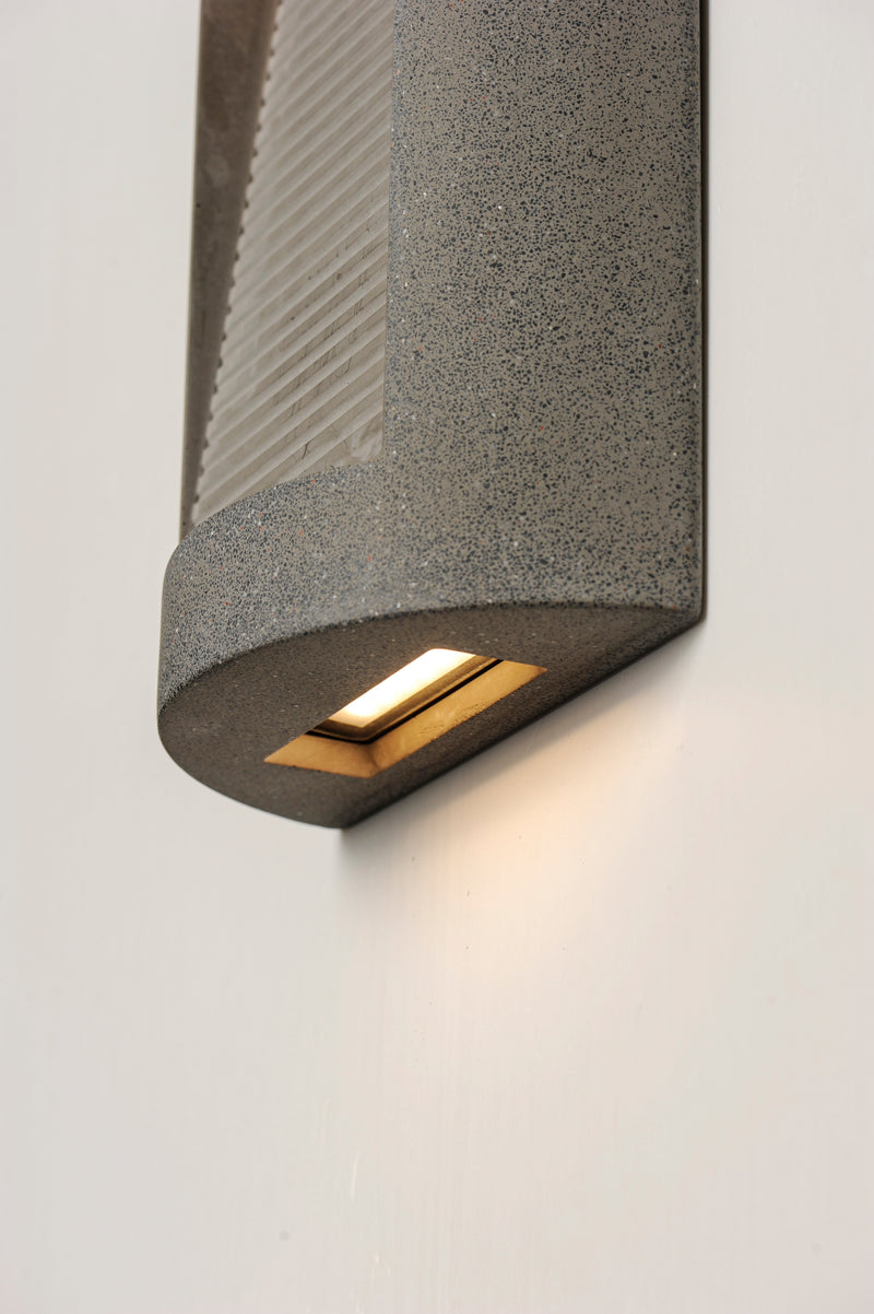 ET2 E14382-GSN Boardwalk Medium LED Outdoor Wall Sconce | Greystone