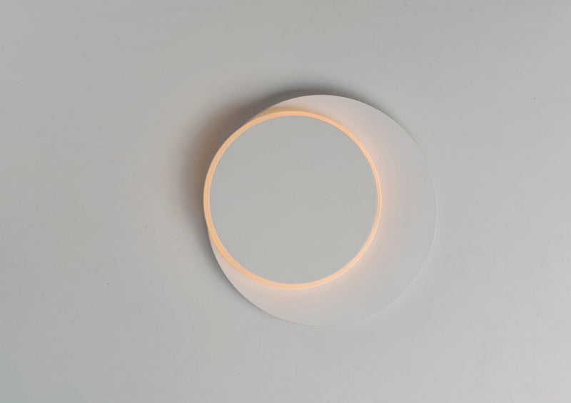 ET2 E20090-MW Revolver LED Flush Mount Wall Sconce | Matte White