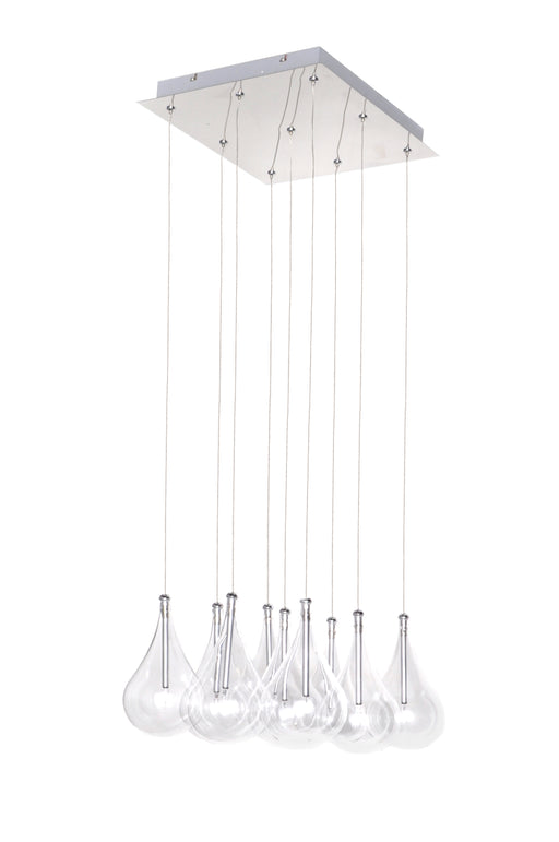 ET2 E20116-18 Larmes 9 Light Pendant | Polished Chrome